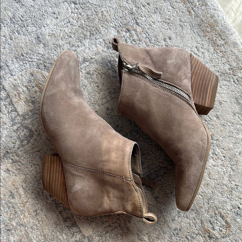 Dolce Vita Taupe Ankle Booties